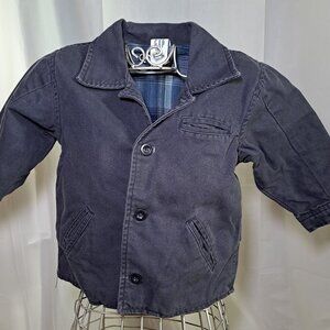 Navy Blue Baby GAP Button Coat